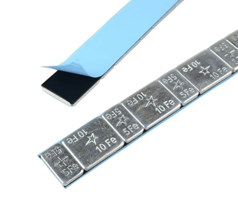 Öntapadós centírozó súly SILVER 60g szalag (5g/10g) 100db