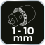 Pneumatska bušilica, 10 mm, 1800 o/min 14-514