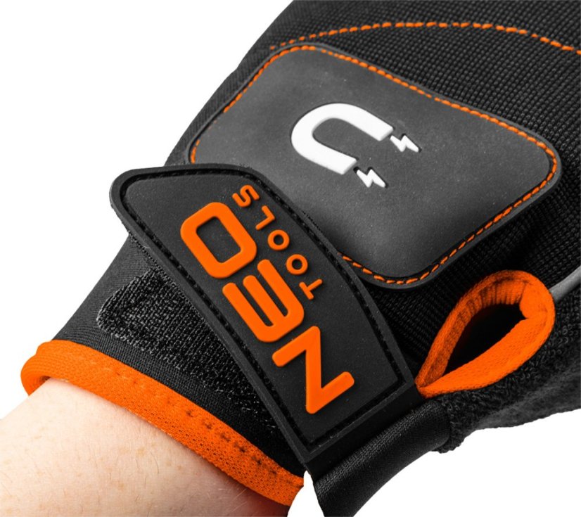 Arbeitshandschuhe mit Magnet, fingerlos, Größe 10" GD014