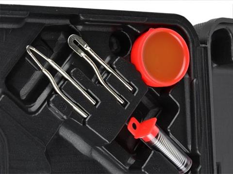 Transformator-Lötkolben 200 W im Koffer Premium