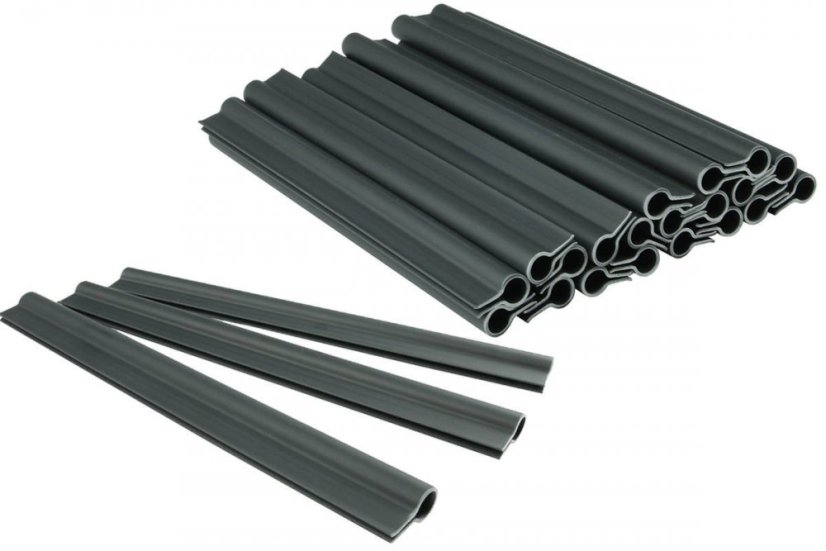 Rögzítők az Antracit kerítés árnyékoló szalaghoz 19cm, 20db