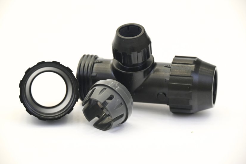 T-Stück ALU mit Reduzierung 50 mm/25 mm 9PPSTR5025