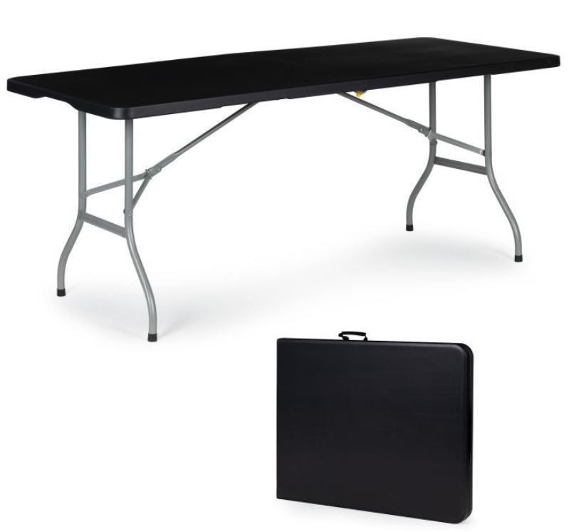 Masă pliabilă de catering 180cm Black