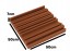 Akustický panel Equalizer 50x50cm, tloušťka 7cm, hnědý