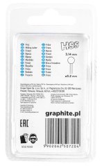 Krogla za rotacijski rezalnik HSS 3,14 mm, pecelj 3,2 mm, 2 kosa 55H063