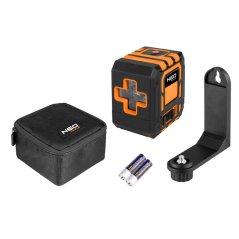 Křížový laser 20 m, s pouzdrem a magnetickým držákem, červený 75-142