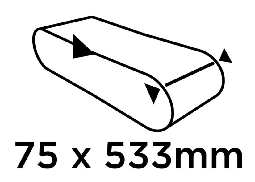 Brusne trake 75 x 533 mm, P80, 3 kom. 58T368
