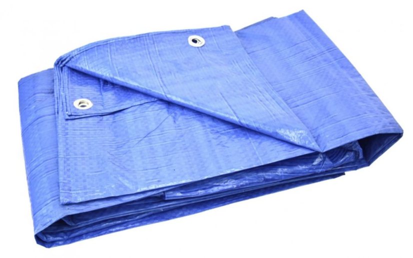 Takaró ponyva kék 6x12m 45 g/m2