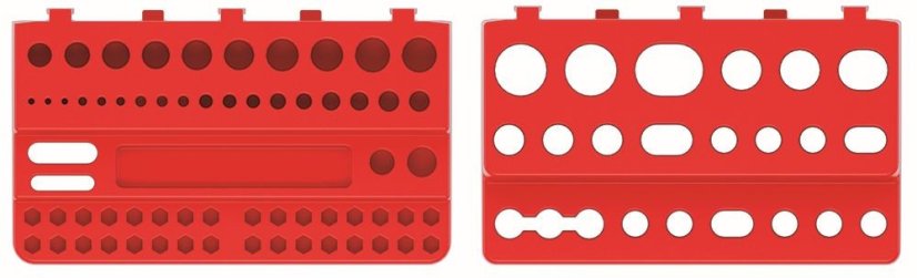 Werkzeughalter 190x111mm Red 2Stck