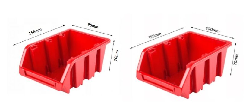 Panou de perete pentru scule 115x78 cm + 55 cutii