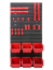 Стена за инструменти 78x39 см + 6 кутии RED