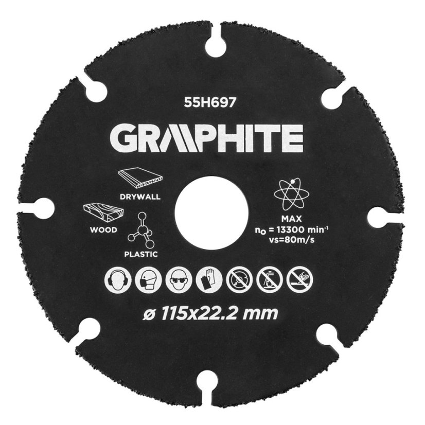 HM rezna ploča za drvo i plastiku 115 x 22,2 mm 55H697