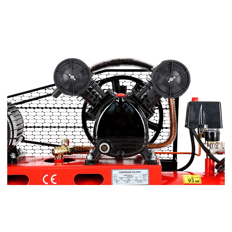 Kompresszor 100 l olaj 2 dugattyús 400 V KD404