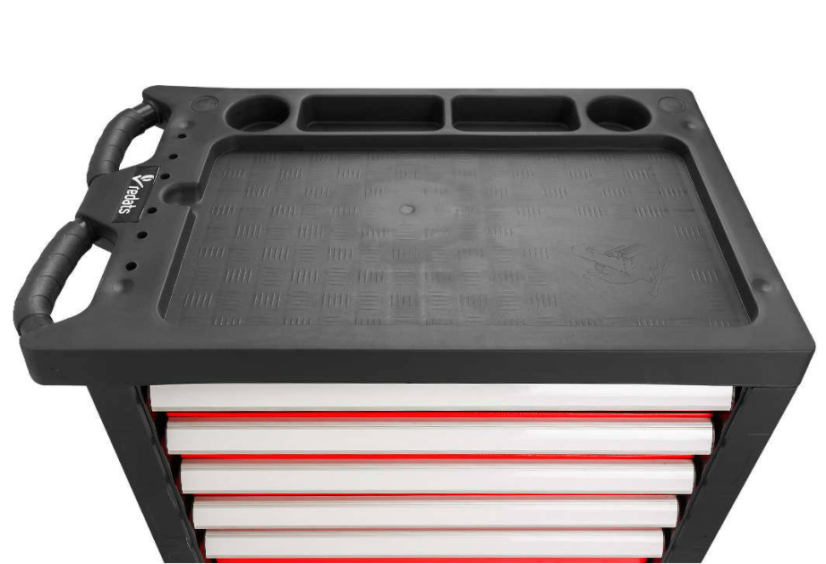 Delovni voziček / škatla za orodje PROFI REDATS - 7 predalov Rdeča / Črna