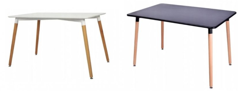 Esszimmertisch BLACK MODERN 120 x 80 CM