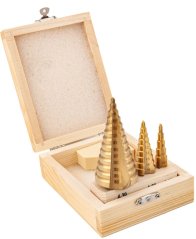 Lépcsős fúró készlet 3db 4-39mm