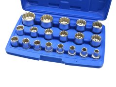 Set de chei cu soclu 12 margini 1/2 "8-32mm 19buc G13546