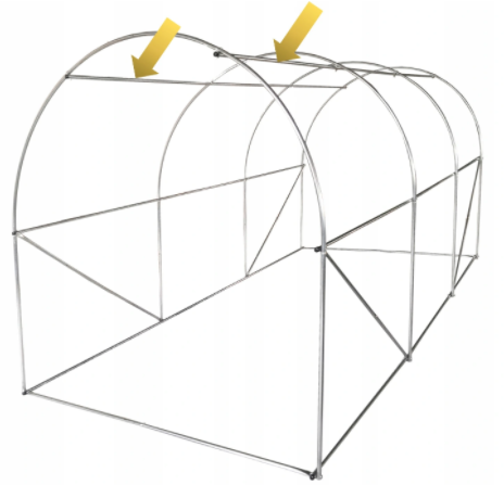 Konštrukcia k záhradnému fóliovníku 2x3m STANDARD