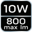 LED čelovka, 800 lm, USB nabíjecí 99-026