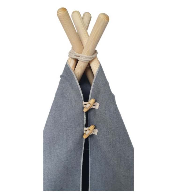 Cort TeePee pentru animale 40x40cm Wooden Hut