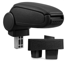 Cotieră Škoda FABIA 2, negru, piele ecologică