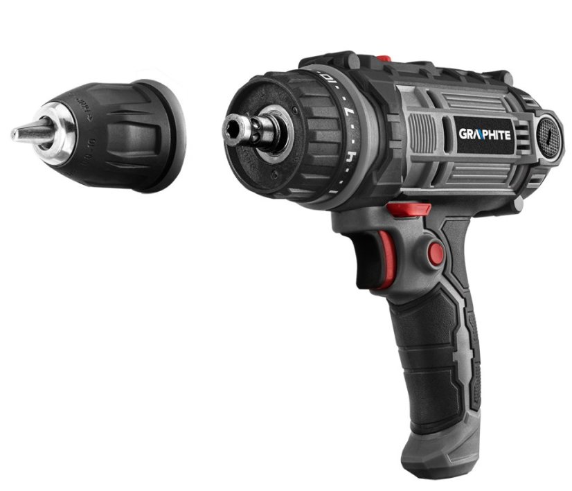 Mașină de găurit/înșurubat 300 W, mandrină detașabilă 10 mm, 58G793