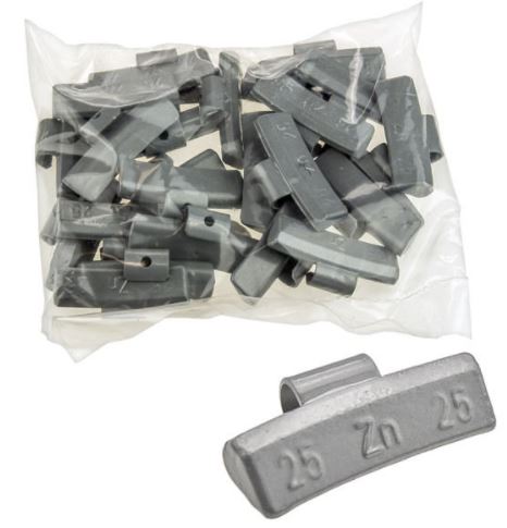 Centrírozó súly ZN alufelnikhez, felütős kivitel  25g/ 100ks