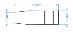 Kegelgasdüse MIG/MAG TW14 TW15