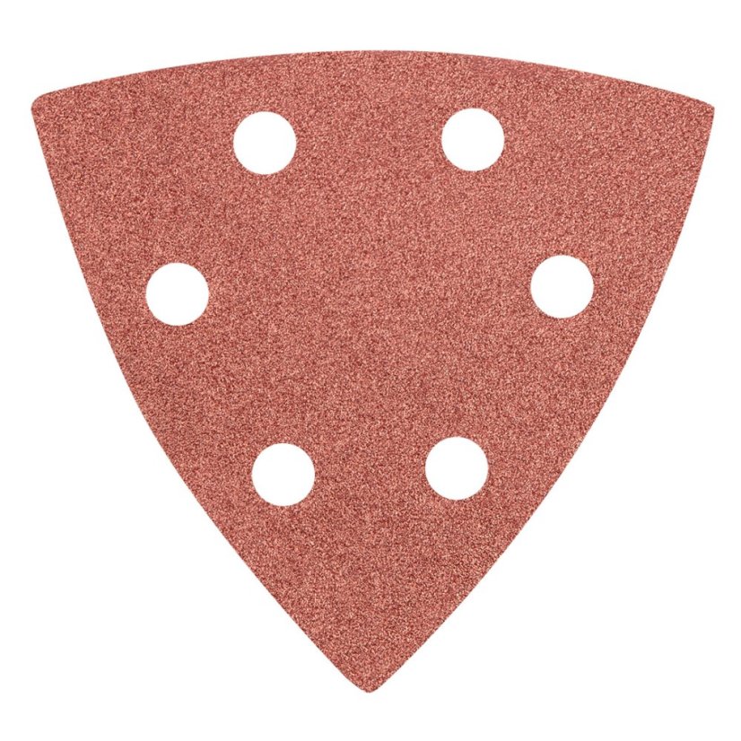Delta brusni papir s čičkom 93 x 93 mm K 120, 5 kom., s rupama 55H767