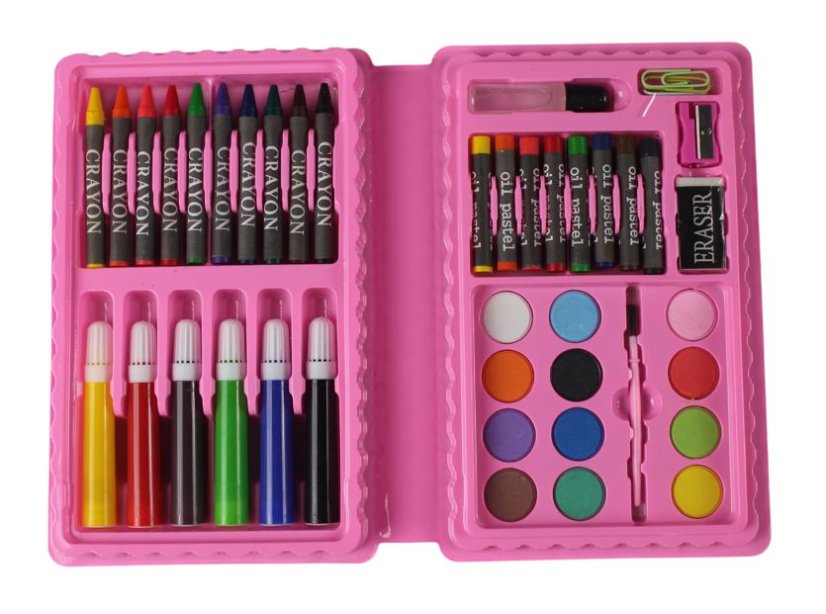 Kunstset für Kinder 42- teilig rosa