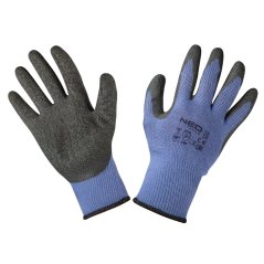 Munkakesztyű, pamut, poliészter latex bevonattal, 2143X, 10-es méret 97-640-10