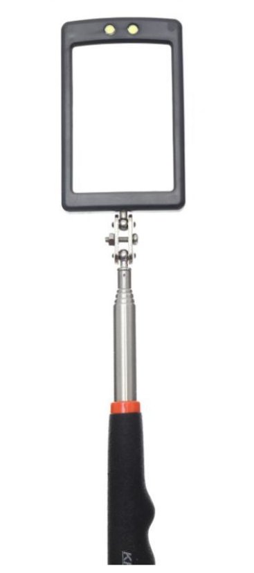 Ogledalo za inspekciju s LED-om, teleskopsko 285-876 mm KD10189