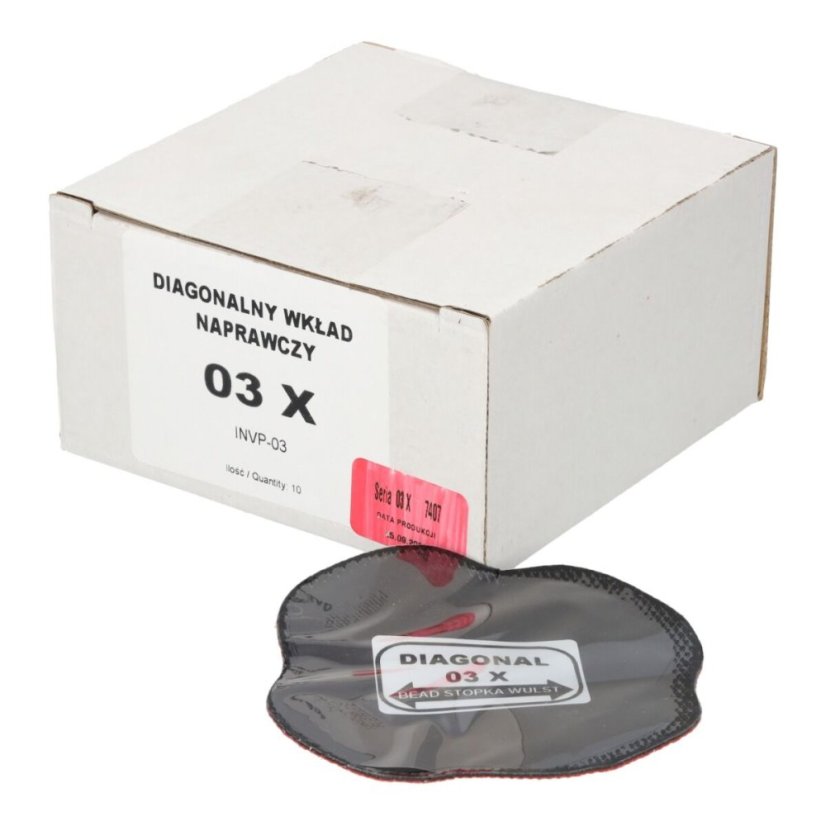 03X - Dijagonalna zakrpa za popravak, 98x98 mm