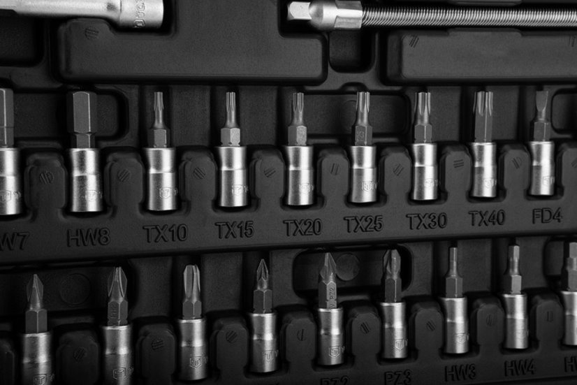Csillagvilláskulcsok 1/4" készlet 46 db 38D640