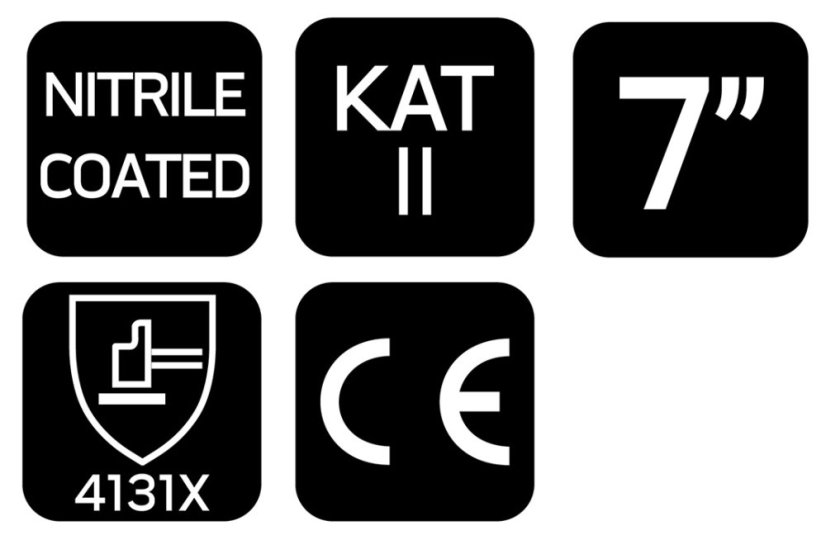 Arbeitshandschuhe, ntrylemx-beschichtetes Polyester, 4131X, Größe 7 97-647-7