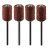 Brusna traka 6,3 mm, K60, K80, K120, K240, set od 100 kom, + trn 3,2 mm, 2 kom 55H076