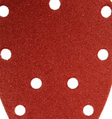 Brusný papír se suchým zipem delta 140 x 140 x 80 mm, K100, 5 ks, s otvory 54H012