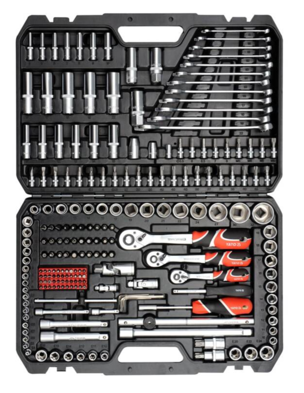 Gola-Satz 216-teilig 1/4", 3/8", 1/2" YT-38841