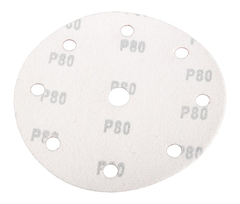 Csiszolókorongok 150 mm, P80, 5 db, 9 lyukkal a 04-721 08-992-hez