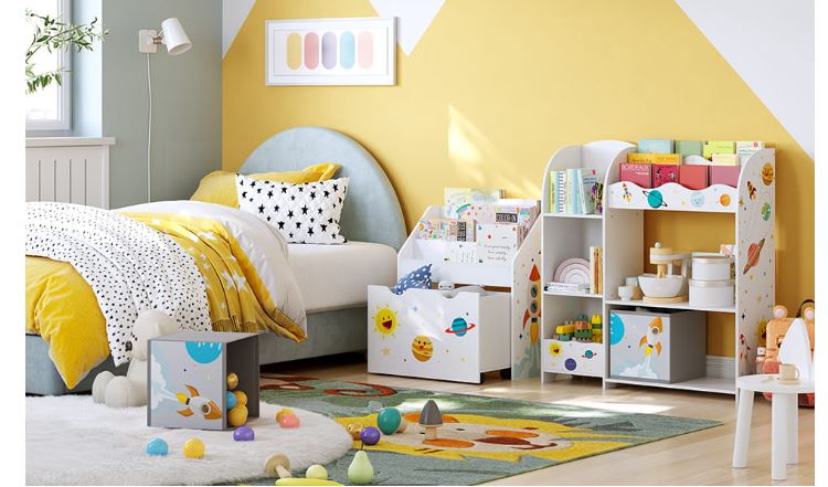 Regal za igrače 70x62,5x29,5cm Vesolje