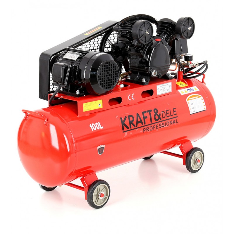 Compresor 100L cu 2 pistoane - ulei 400V KD404