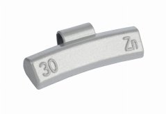 ZINOK 30 g Schlaggewichte, Legierungsscheiben, grau, beschichtet, 100 Stück