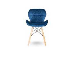Bársony étkezőszék kék ZAFÍR