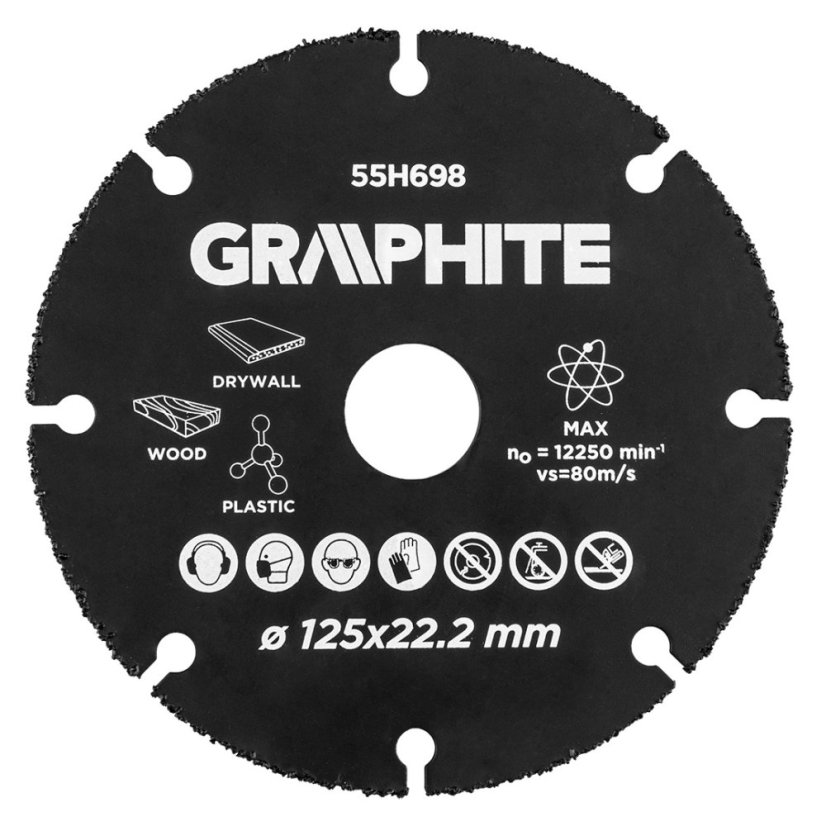 HM rezna ploča za drvo i plastiku 125 x 22,2 mm 55H698