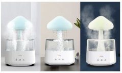 Umidificator lampă LED Picături de ploaie