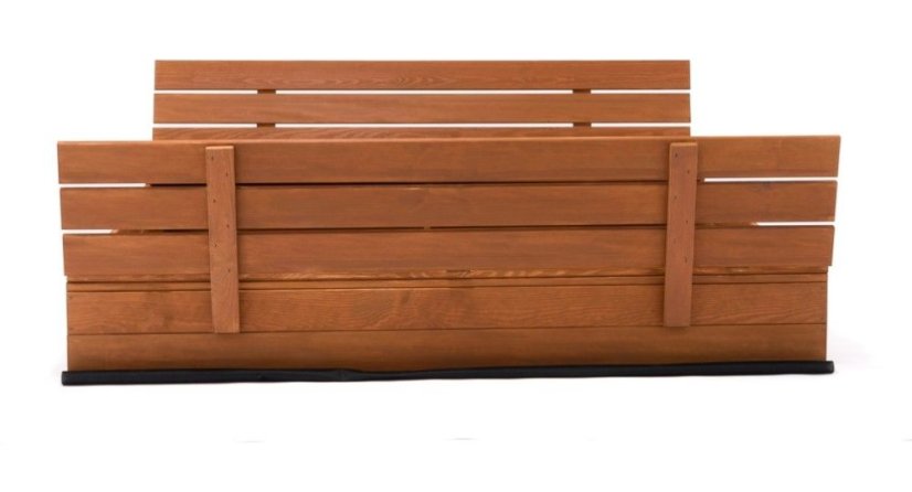 Sandkasten mit Bänken 160cm imprägniert + Abdeckfolie + Agrotextil SUN