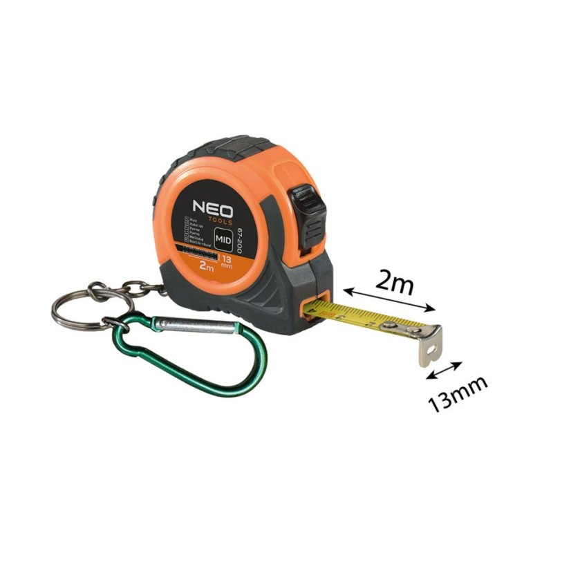 Mini metar za ključeve 2 m x 13 mm višekratnik 24 kom. 67-200 (prikaz, ostalo).