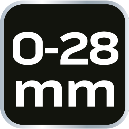 Állítható csavarkulcs, 0-28 mm tartomány, 118 mm hosszú 03-019