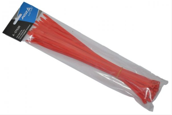 Kábelkötegelők piros 5x300mm 50db A-CT53R