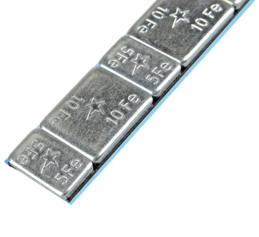 Öntapadós centírozó súly SILVER 60g szalag (5g/10g) 100db